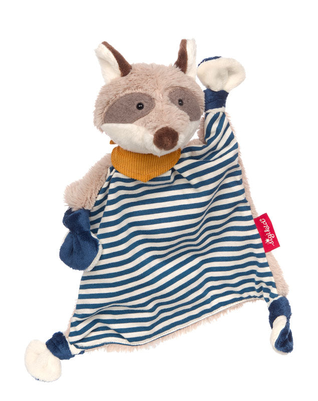 Schnuffeltuch Waschbär blau