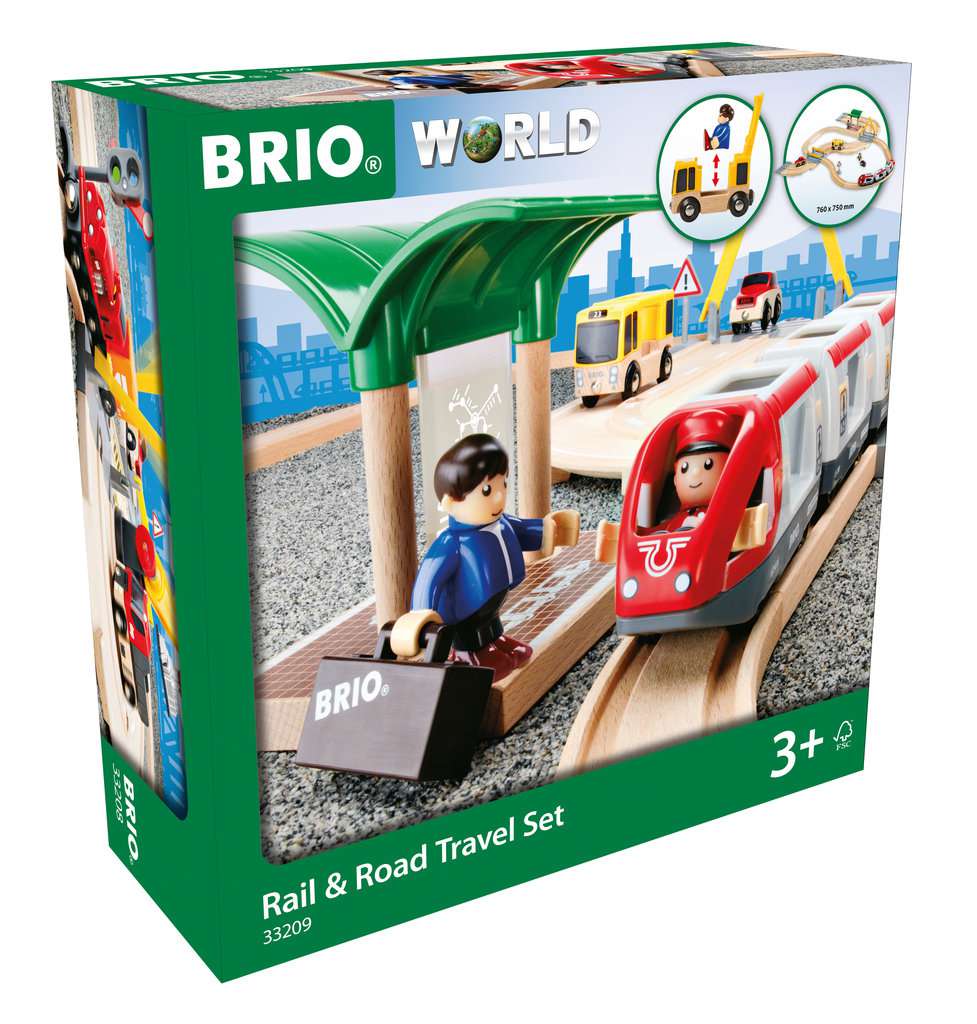 Brio Straßen und Schinen Set