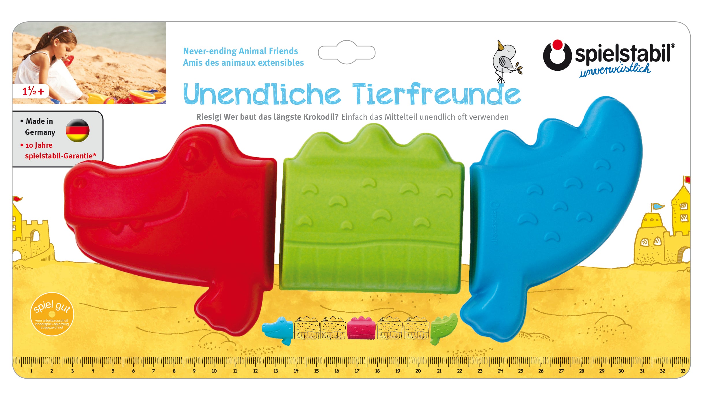unendliche Tierfreunde-Krokodil fashion 3 tlg