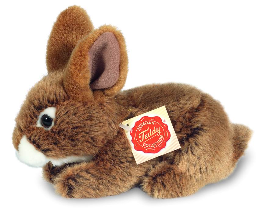 Hase sitzend braun 19cm