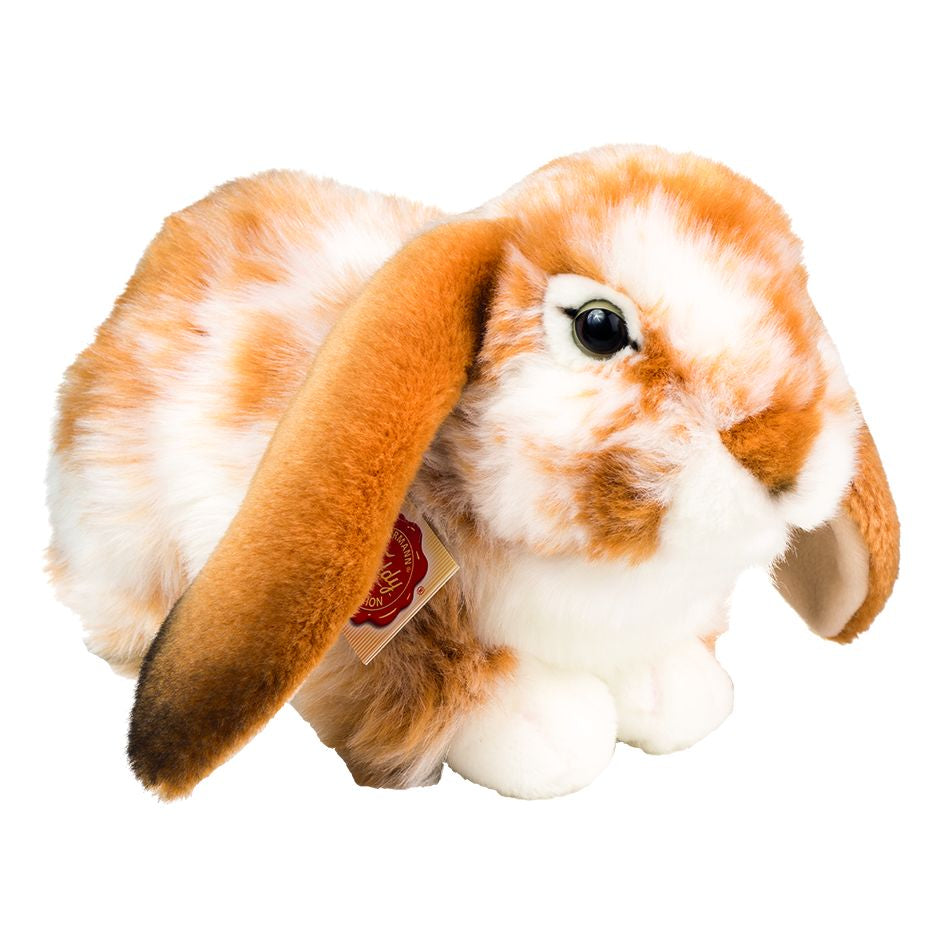 Hase liegend hellbraun/weiß gescheckt 30 cm