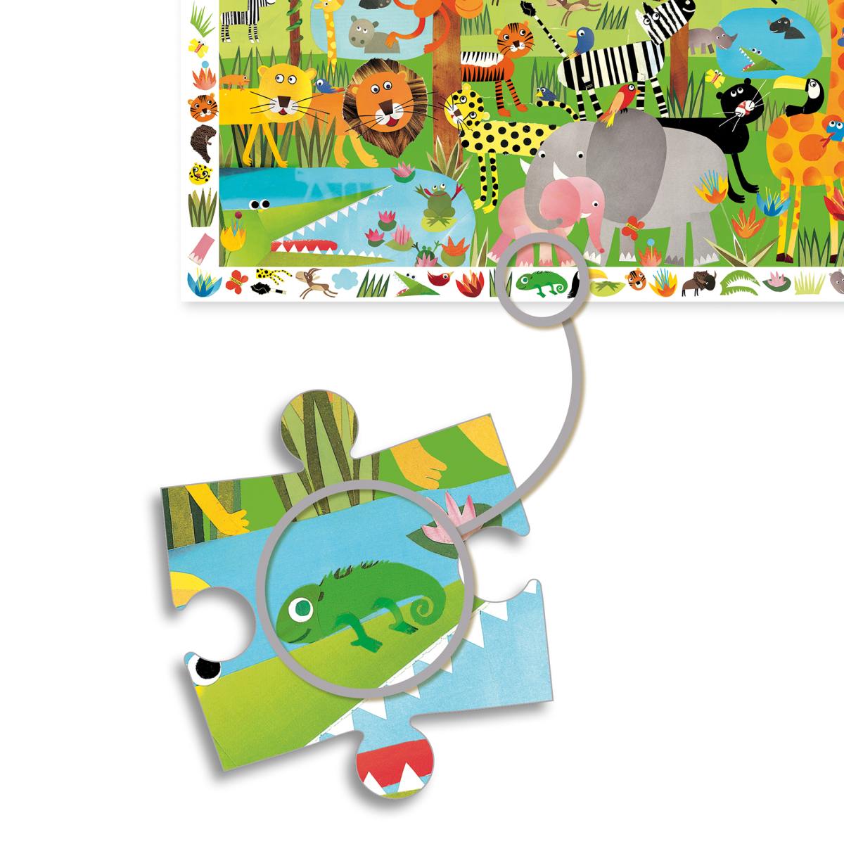 Puzzle Wimmelbild Dschungel