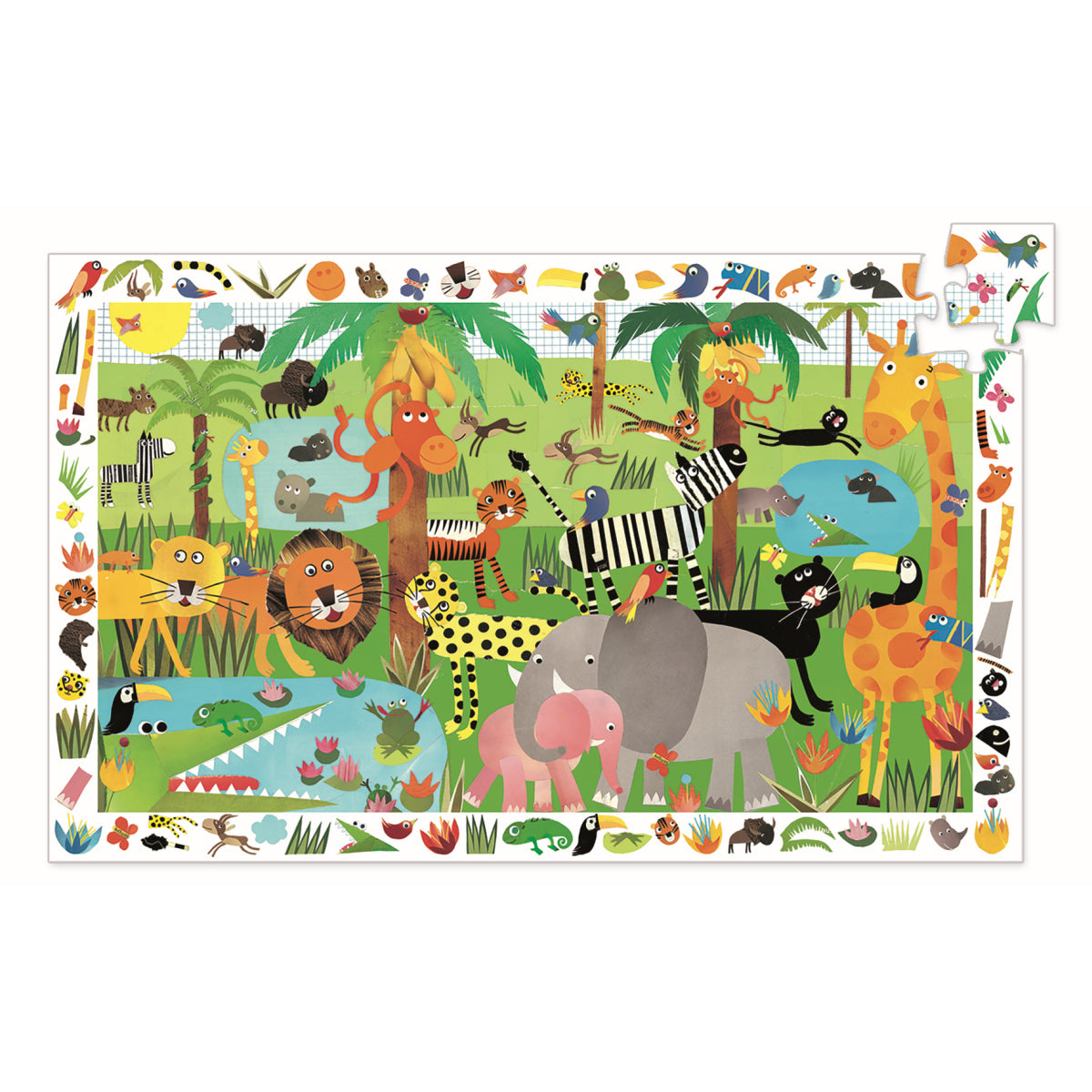 Puzzle Wimmelbild Dschungel